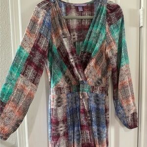 🌸 Elegant Anthropologie Blossom & Honey Silk Dress (Size M) 🌸